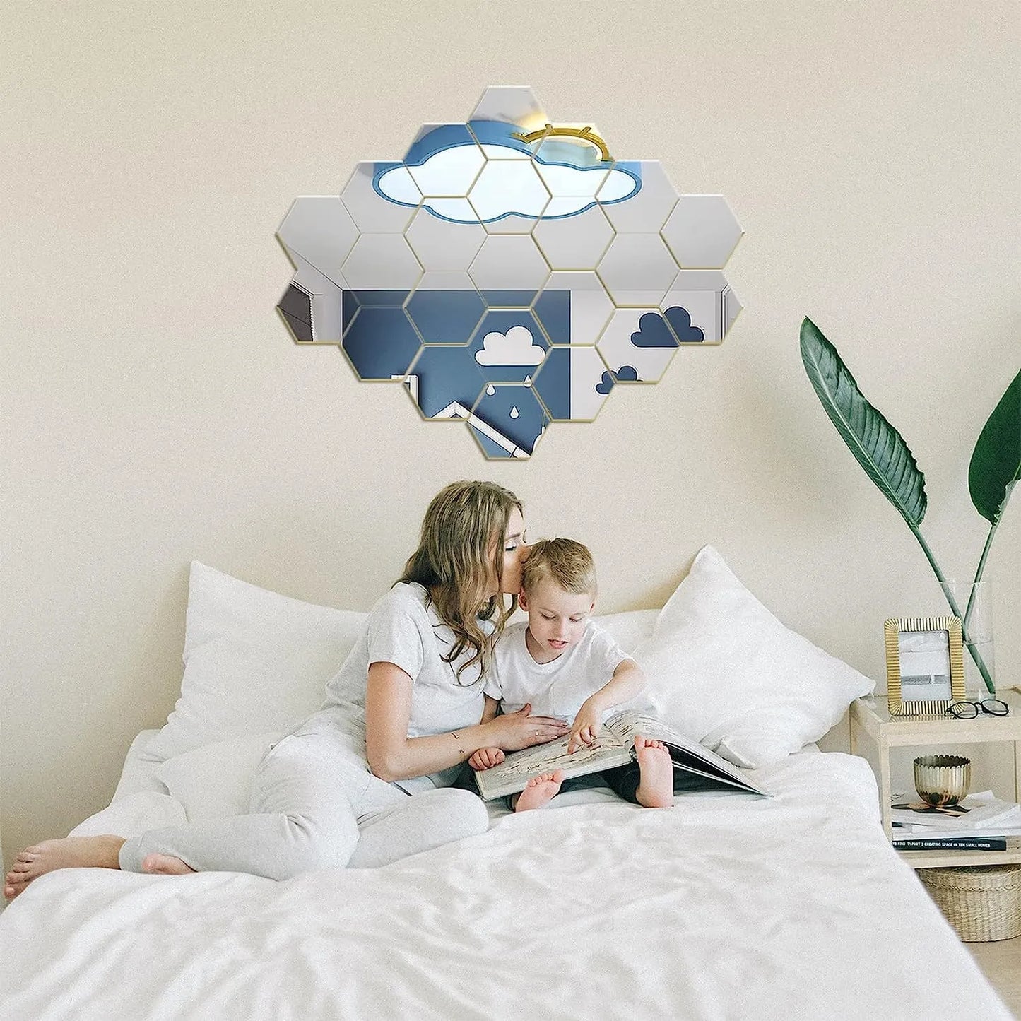 Hexa Mirrors: Hexagon Shaped Reflective Stickers