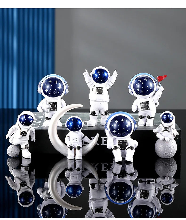 Mini Cosmonaut Figurine Set