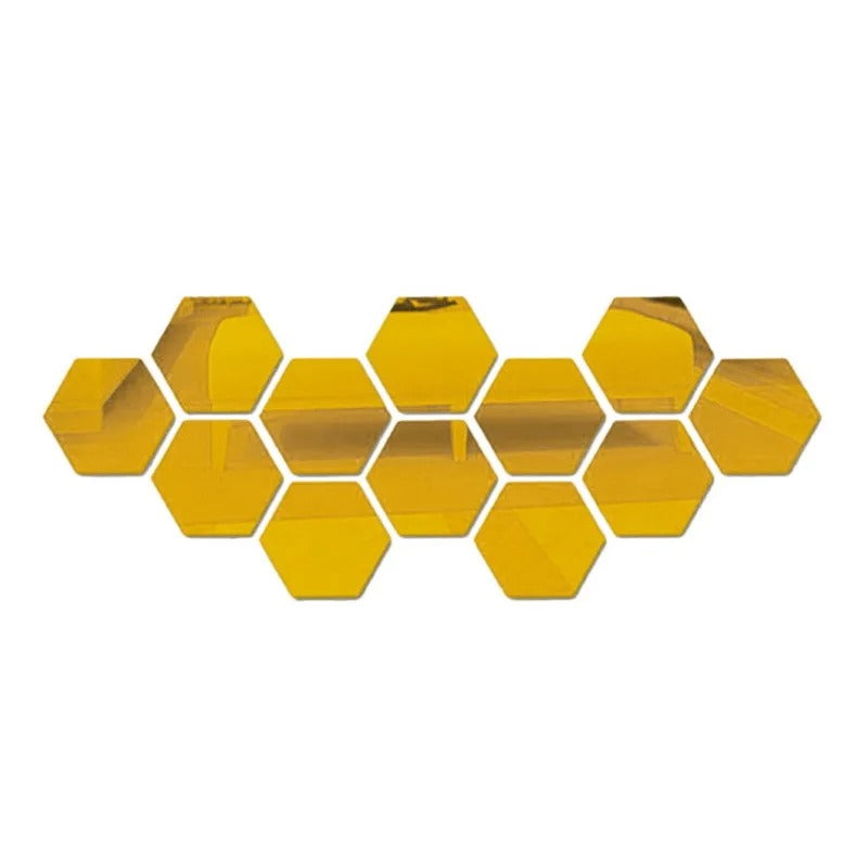 Hexa Mirrors: Hexagon Shaped Reflective Stickers